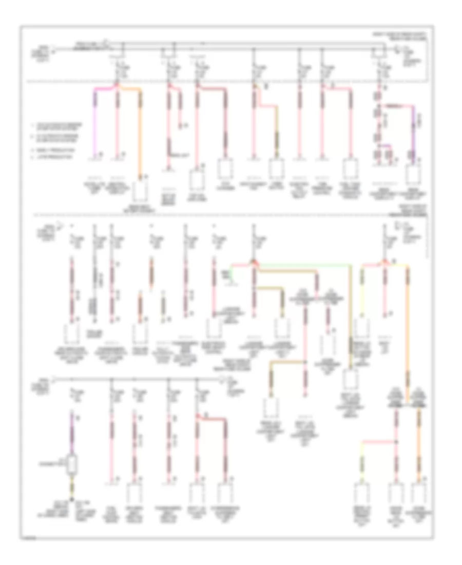 Электросхема блока предохранителей и реле (6 из 7) для BMW M5 2013