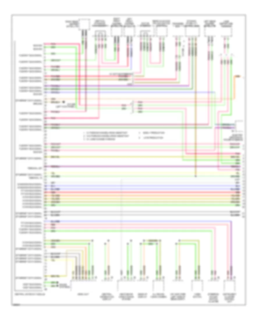 Электросхема линии передачи данных CAN (1 из 3) для BMW 528i 2012