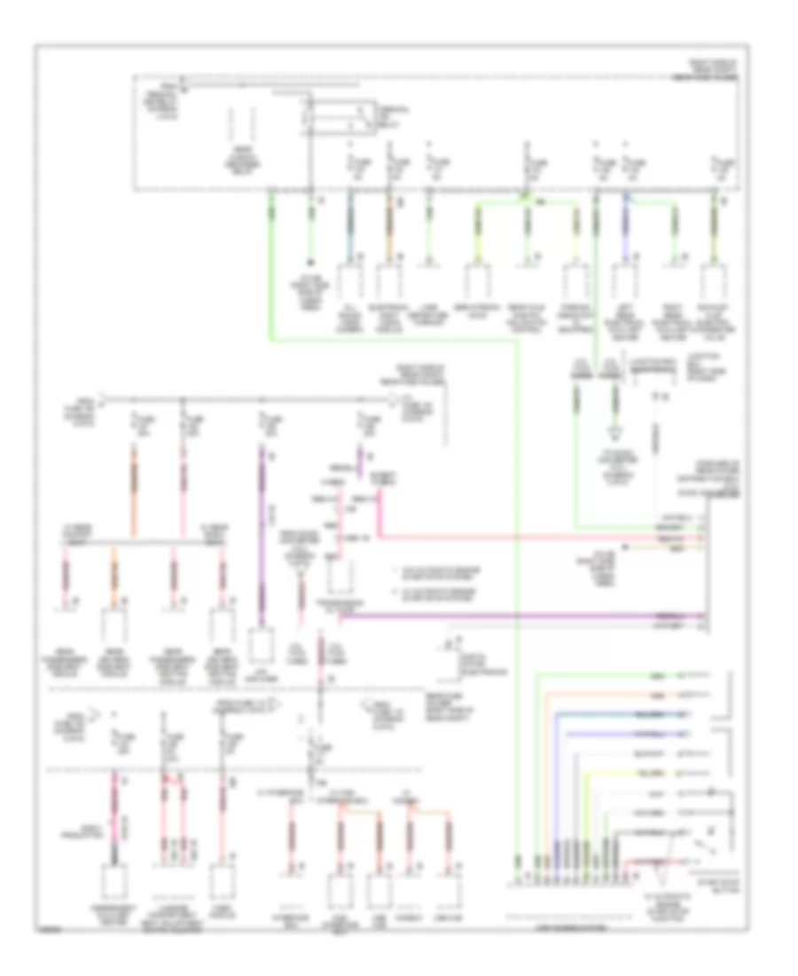 Электросхема блока предохранителей и реле (6 из 6) для BMW 528i 2012