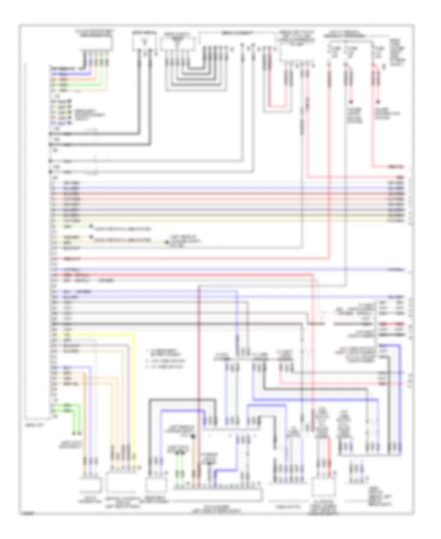 Navigation Wiring Diagram, without Hifi Radio & Active Sound Design (1 из 2) для BMW ActiveHybrid 5 2014