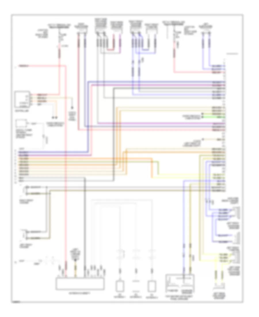 Navigation Wiring Diagram, withCIC & HIFI Радио (2 из 2) для BMW Z4 35is 2012