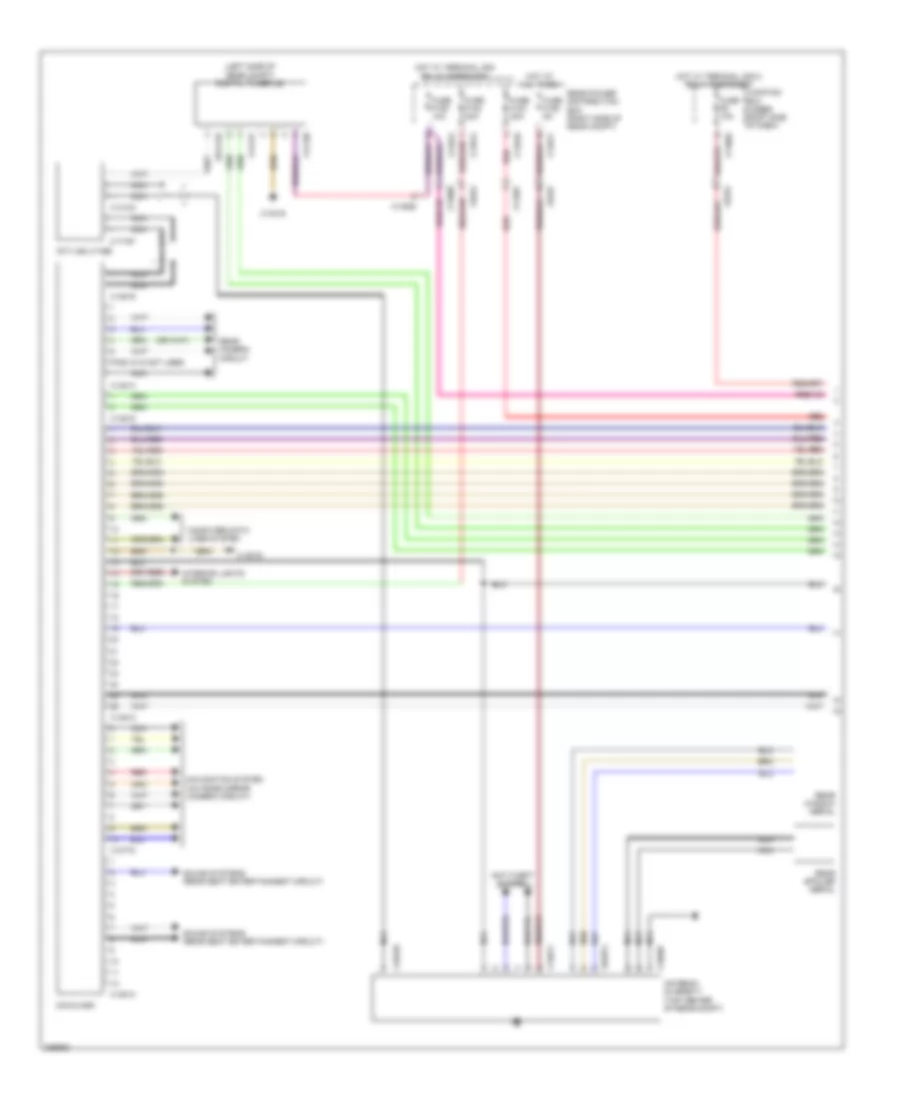 Navigation Wiring Diagram, withCCC, M-ASK  Hifi Radio (1 из 3) для BMW X5 M 2010