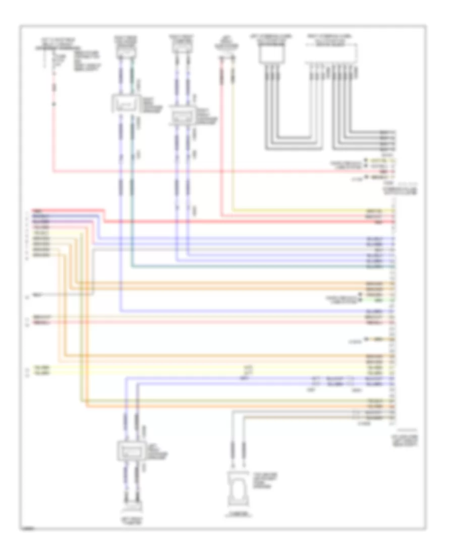 Navigation Wiring Diagram, withCCC, M-ASK  Hifi Radio (3 из 3) для BMW X5 M 2010