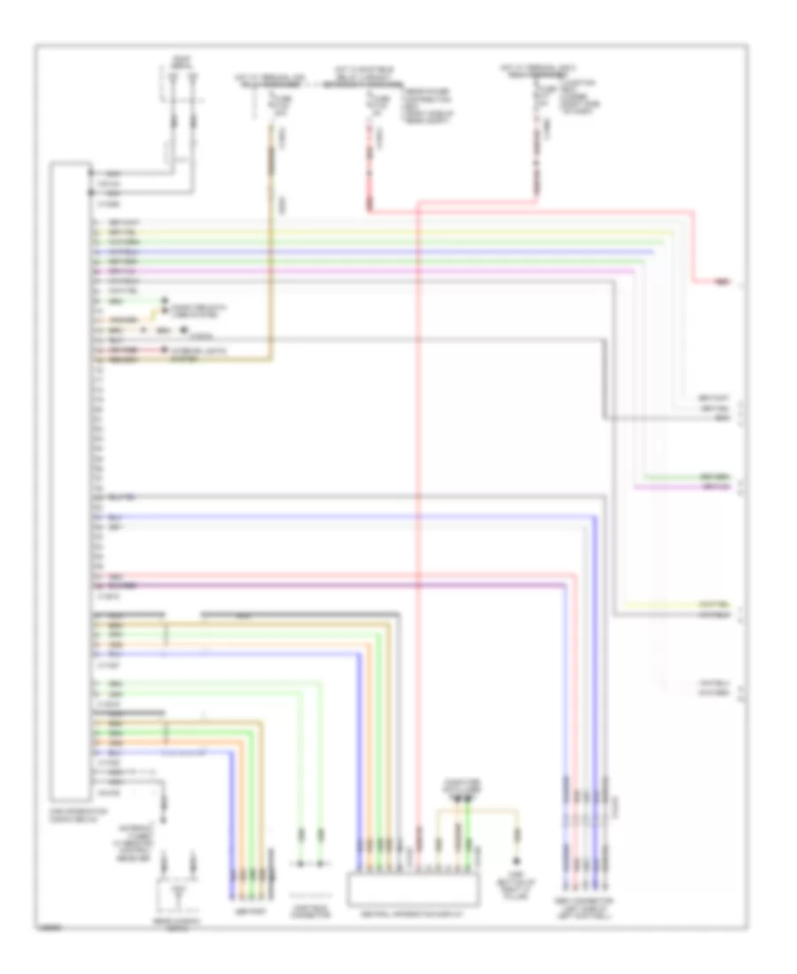 Navigation Wiring Diagram, withCIC & HIFI Радио (1 из 2) для BMW X5 M 2010