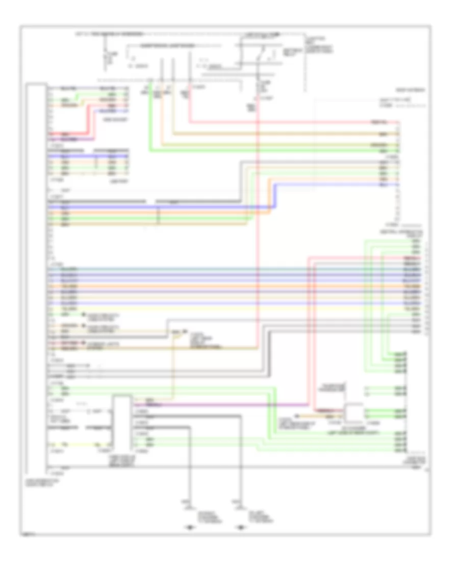Электросхема магнитолы, Кабриолет withCar Information Computer, Стандартная комплектация (1 из 2) для BMW 335xi 2008