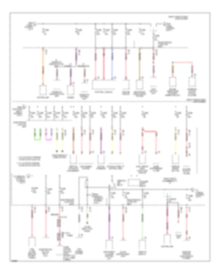 Электросхема блока предохранителей и реле (2 из 7) для BMW Alpina B7 2014