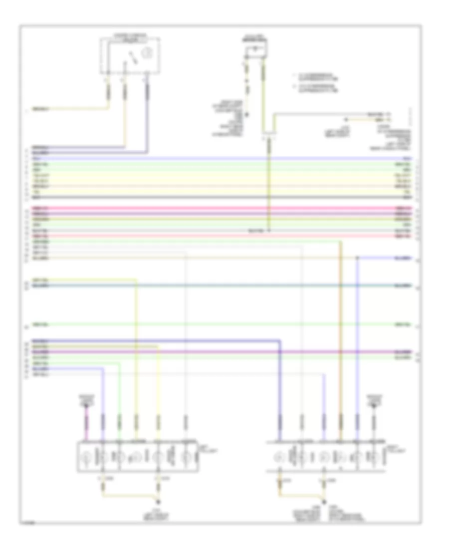 Электросхема розетки подключения прицепа и внешнего освещения (2 из 3) для BMW 135i 2013