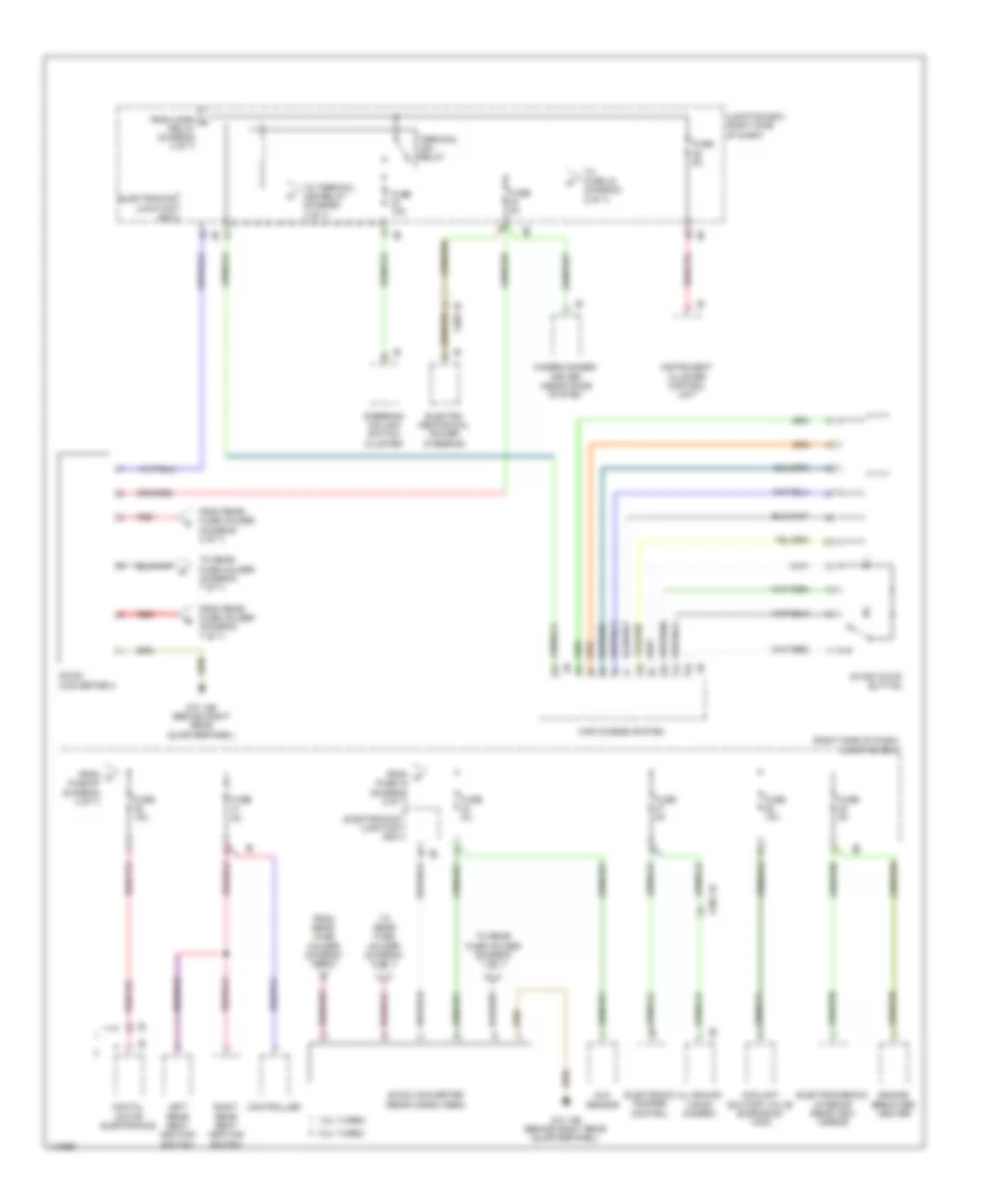 Электросхема блока предохранителей и реле (5 из 7) для BMW X3 28i 2013