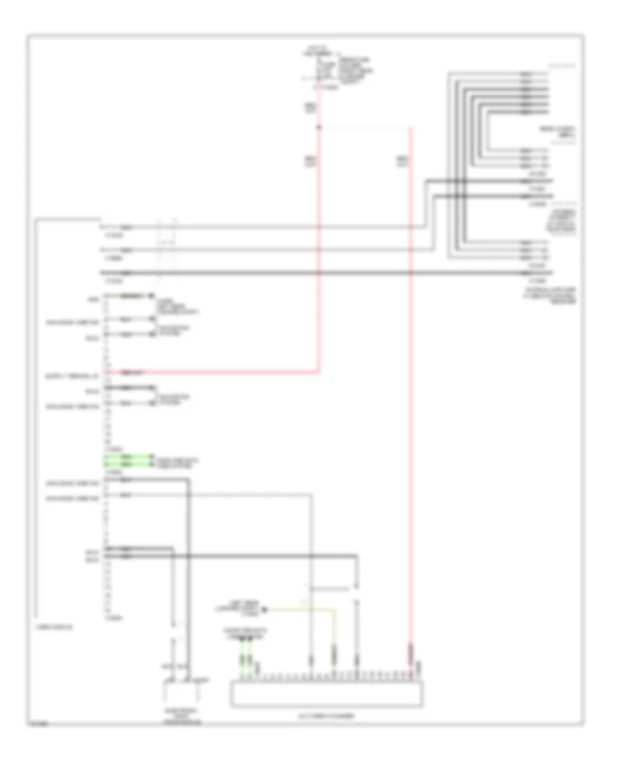 Video System Wiring Diagram, withNavigation & without Задний Показ Отделения для BMW 745i 2005