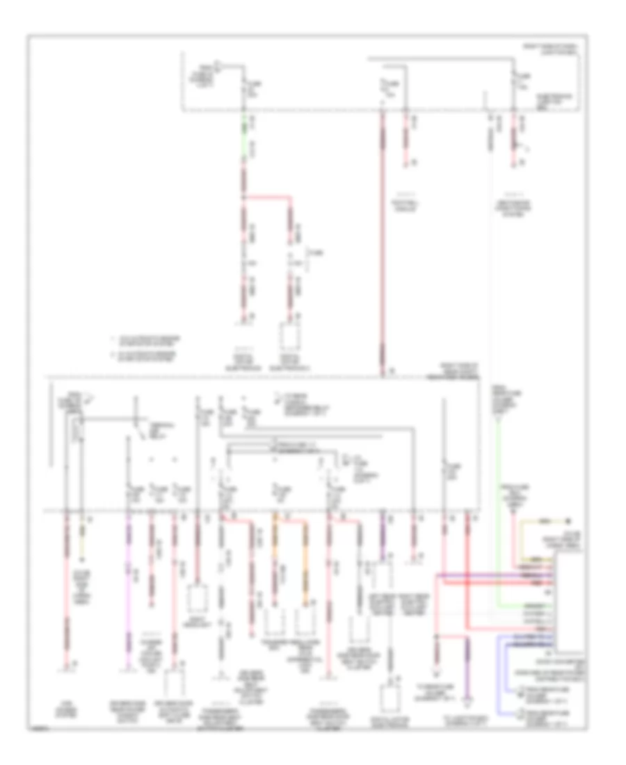 Электросхема блока предохранителей и реле (5 из 7) для BMW M5 2014