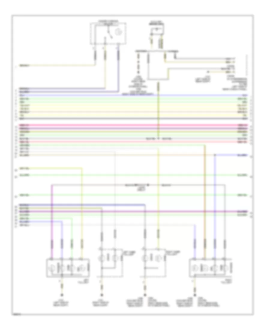 Электросхема розетки подключения прицепа и внешнего освещения (2 из 3) для BMW 128i 2011