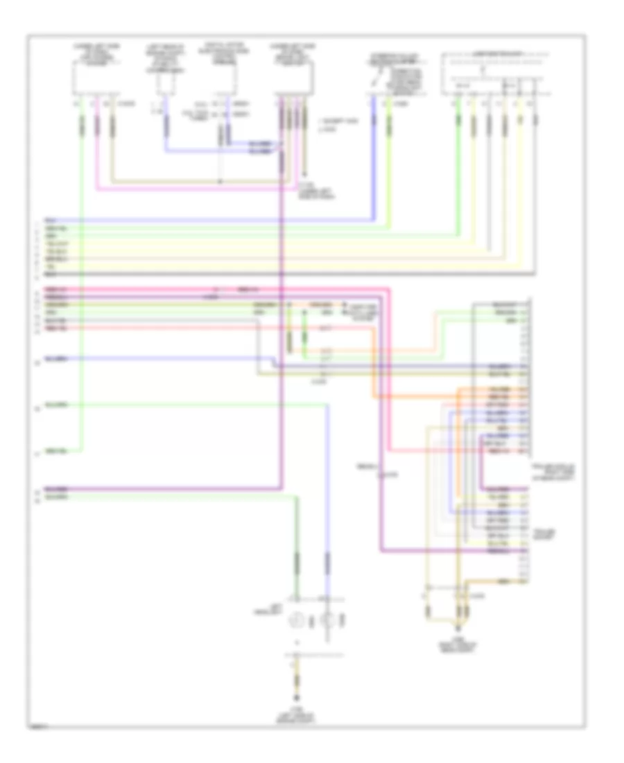 Электросхема розетки подключения прицепа и внешнего освещения (3 из 3) для BMW 128i 2011