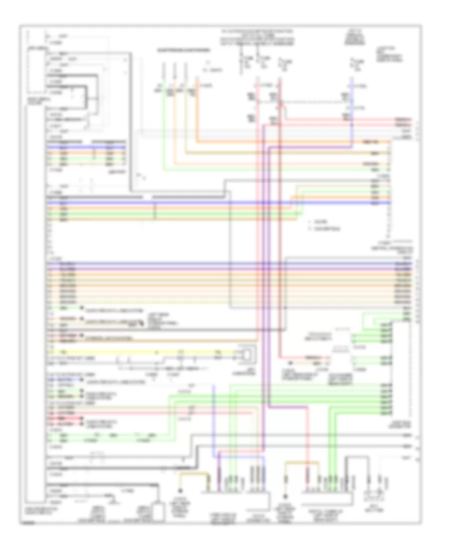 Navigation Wiring Diagram, Hifi Radio without CCC & M-ASK (1 из 2) для BMW 135i 2011