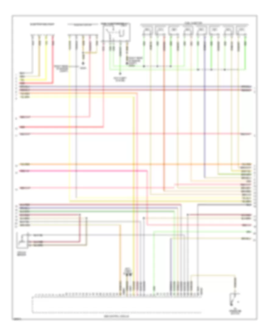 4.0L, Электросхема системы управления двигателем (3 из 5) для BMW M3 2008