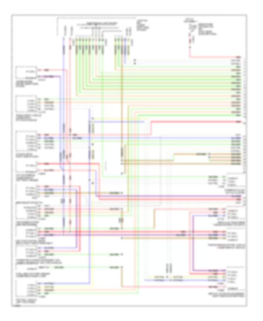 Электросхема линии передачи данных CAN (1 из 3) для BMW X6 35i 2013