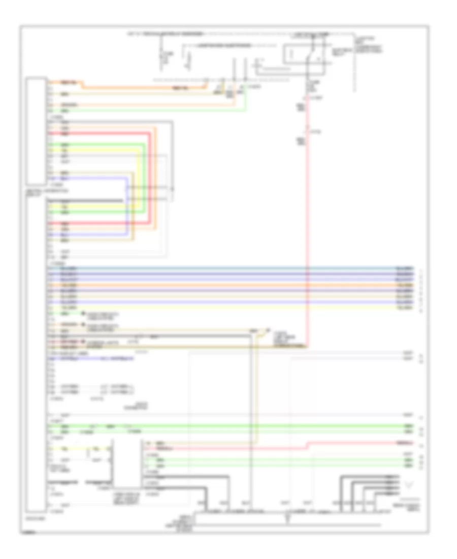 Navigation Wiring Diagram, Except Convertible withCCC & M-ASK (1 из 2) для BMW M3 2010