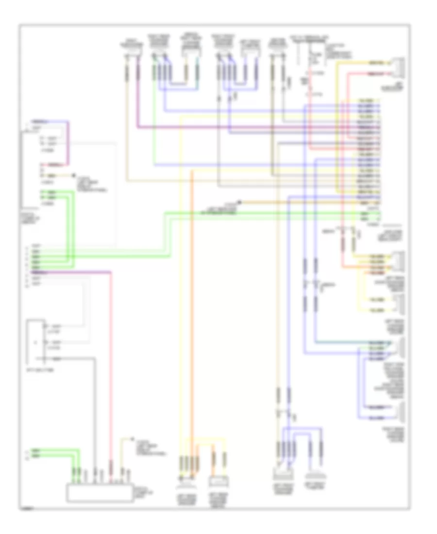 Navigation Wiring Diagram, Except Convertible withCCC, M-ASK & Top Hifi Radio (2 из 2) для BMW M3 2010