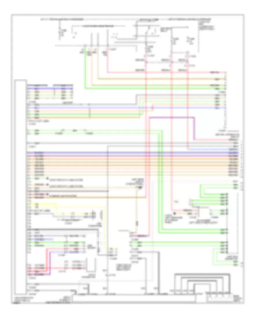 Navigation Wiring Diagram, Except Convertible withCIC & Hifi Radio (1 из 2) для BMW M3 2010