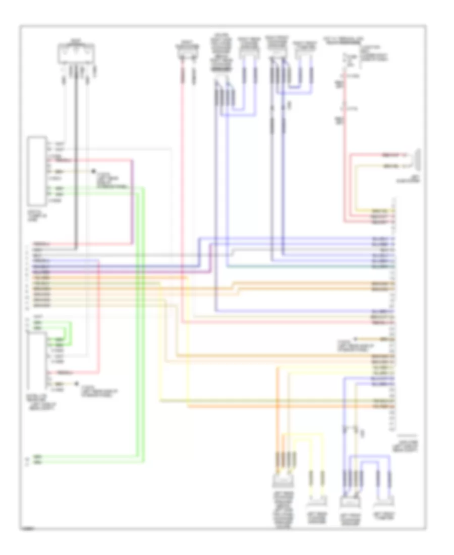 Navigation Wiring Diagram, Except Convertible withCIC & Hifi Radio (2 из 2) для BMW M3 2010