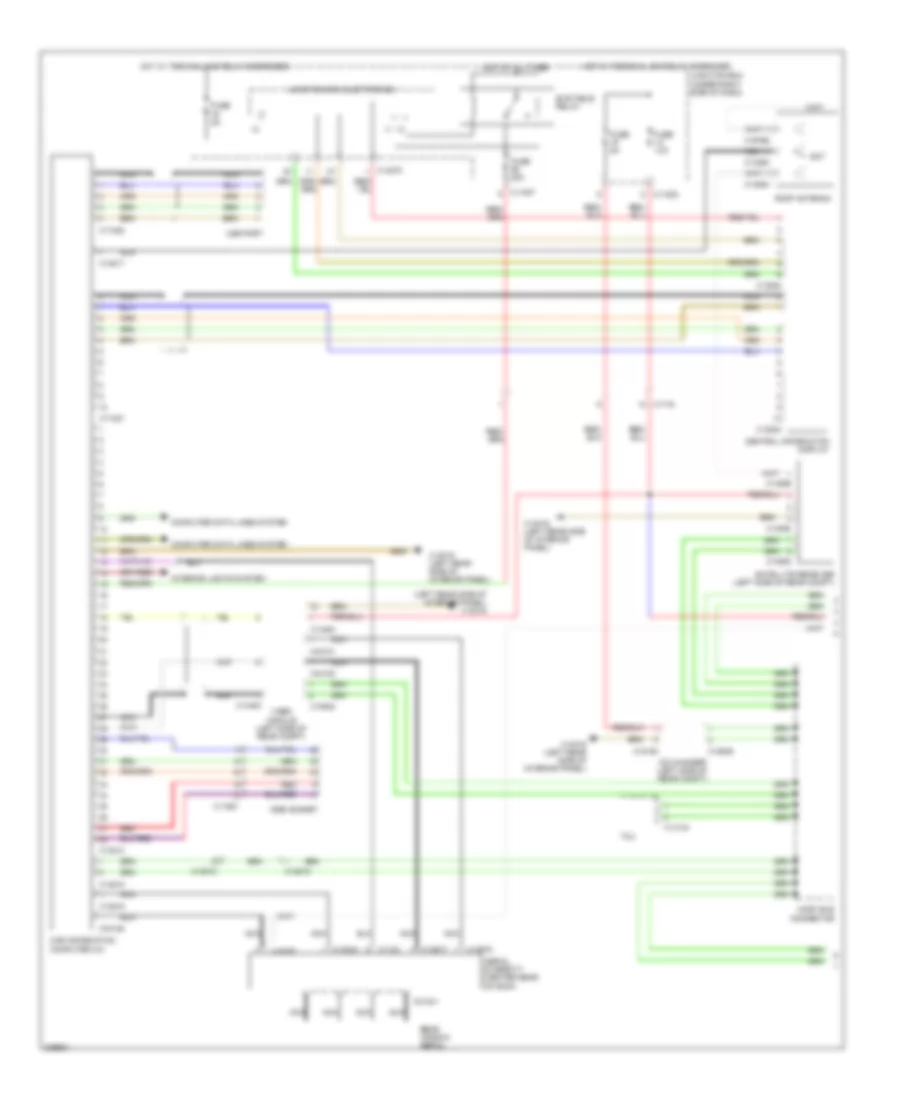 Navigation Wiring Diagram, Except Convertible withCIC & Top Hifi Radio (1 из 2) для BMW M3 2010