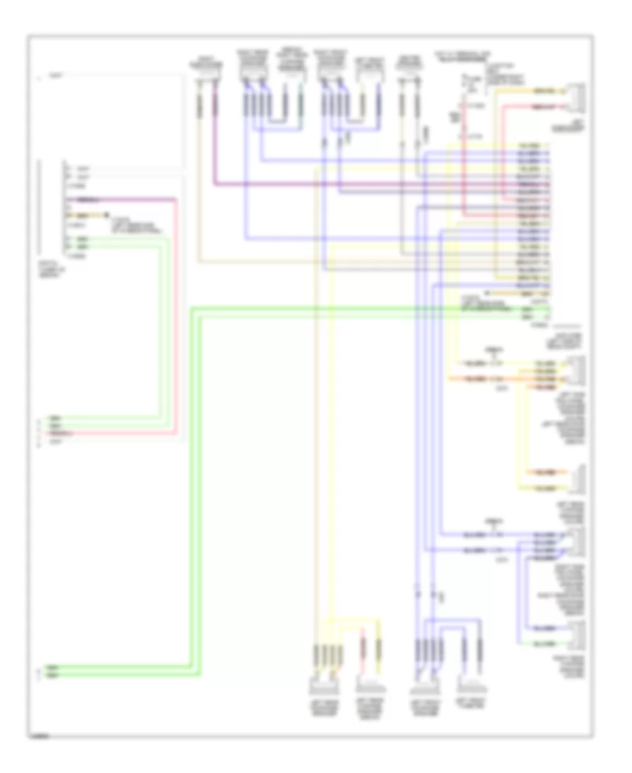 Navigation Wiring Diagram, Except Convertible withCIC & Top Hifi Radio (2 из 2) для BMW M3 2010