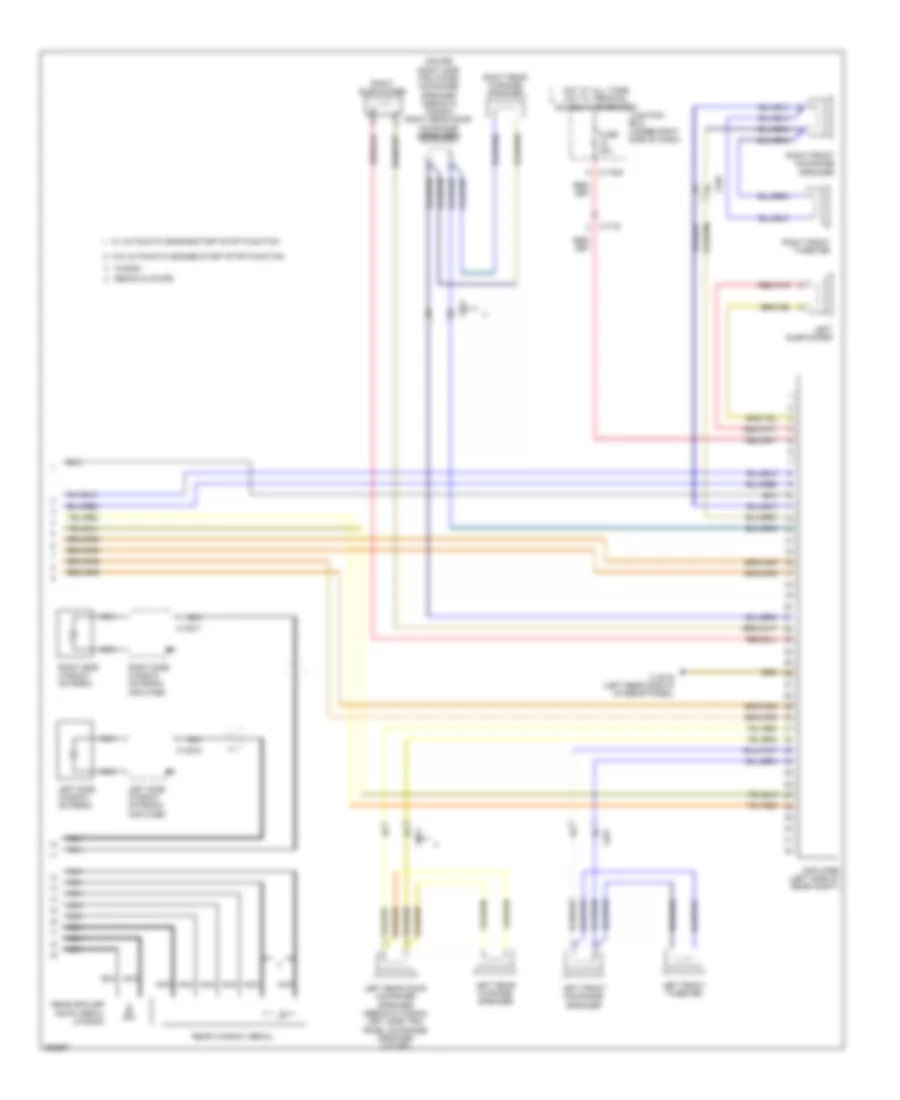 Navigation Wiring Diagram, Except Convertible withCCC, M-ASK & Hifi Radio (2 из 2) для BMW 328i 2011