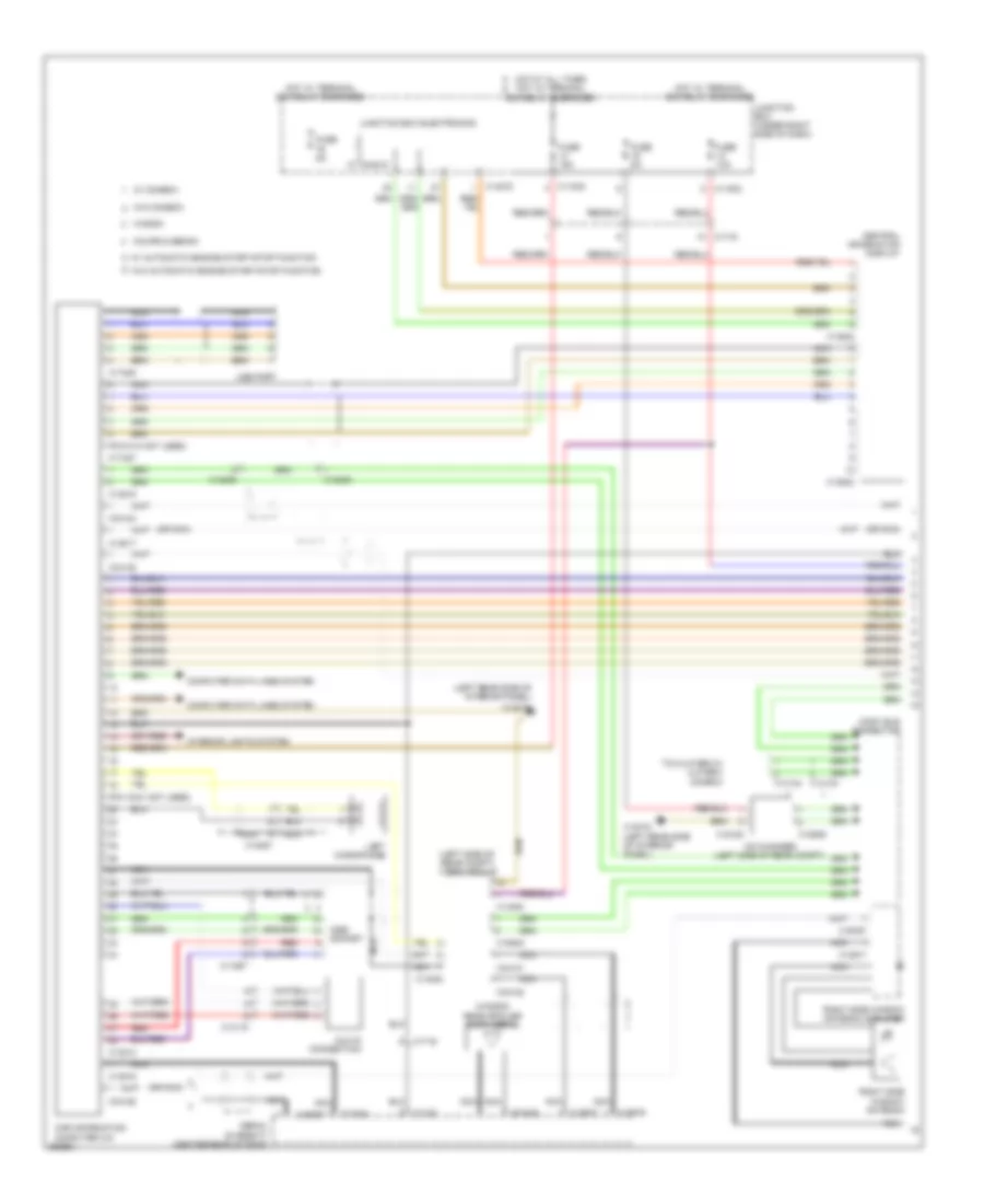Navigation Wiring Diagram, Except Convertible withCIC & Hifi Radio (1 из 2) для BMW 328i 2011