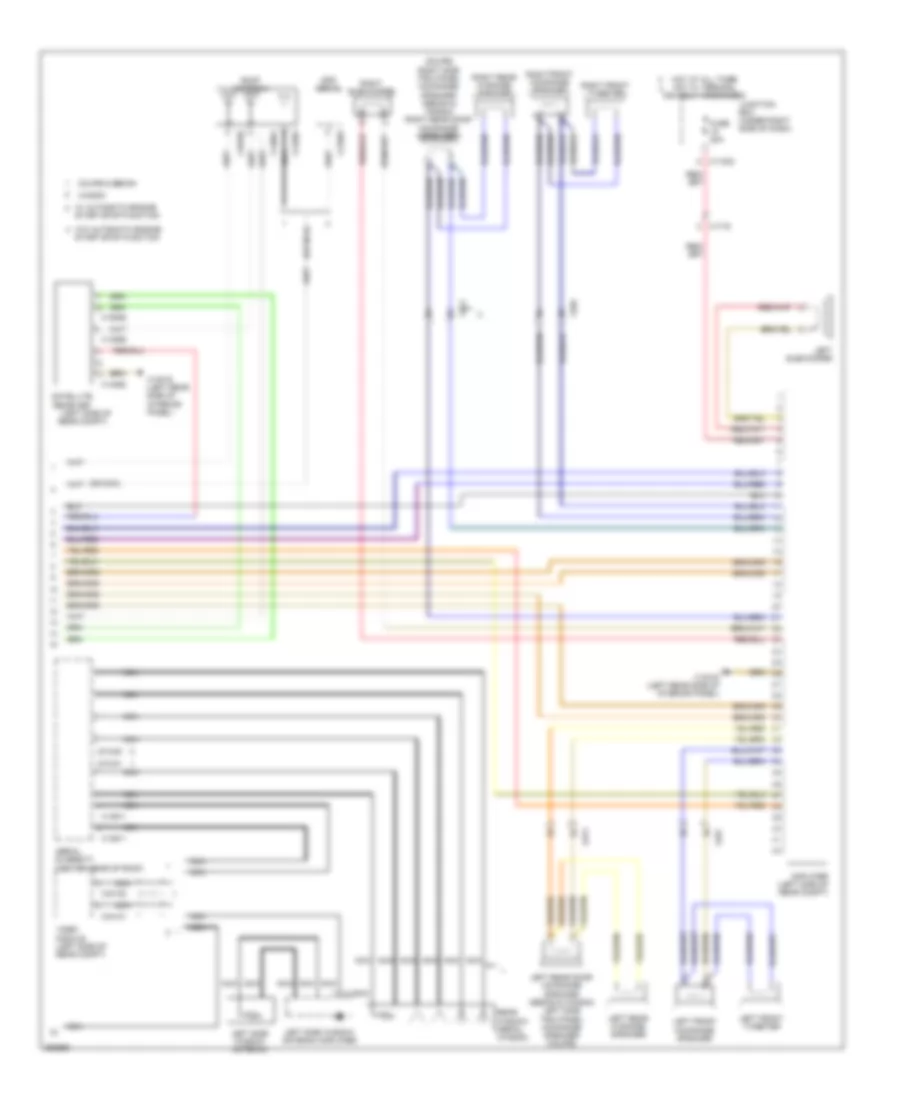 Navigation Wiring Diagram, Except Convertible withCIC & Hifi Radio (2 из 2) для BMW 328i 2011