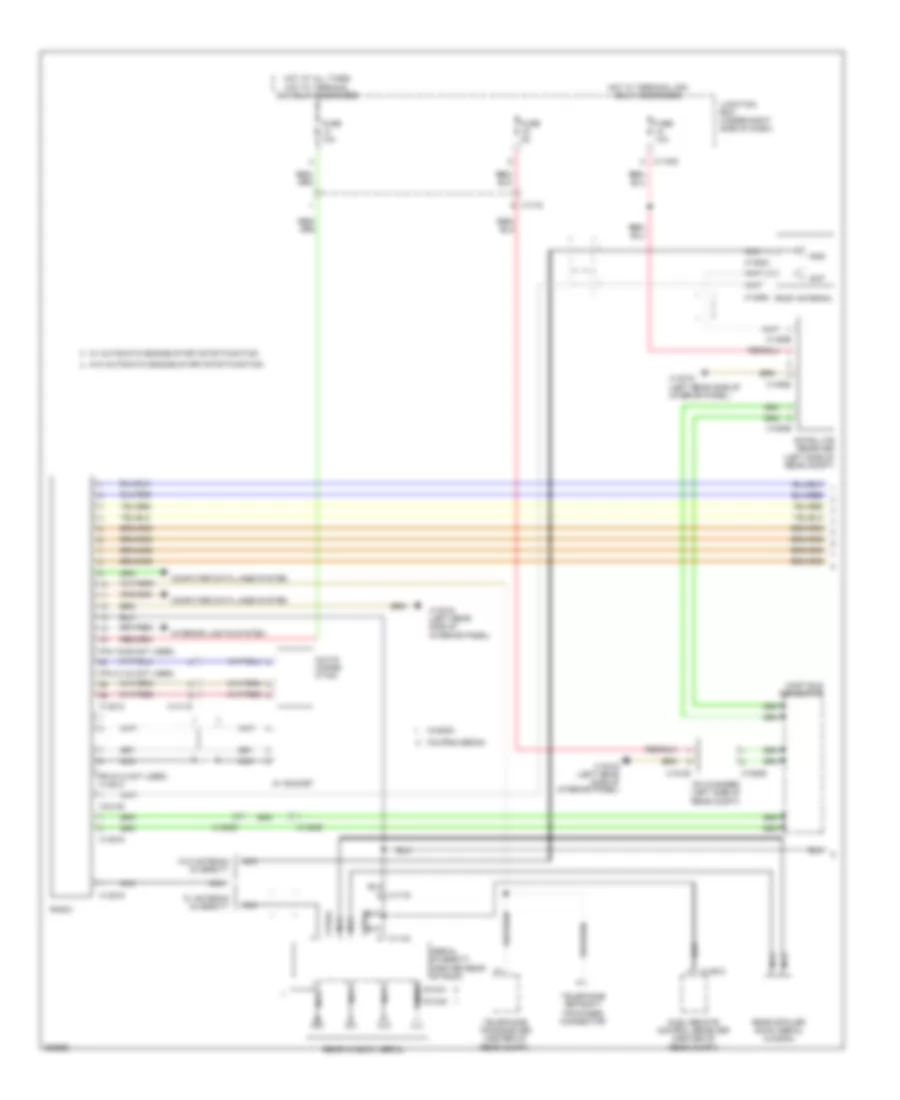 Hifi Radio Wiring Diagram, Except Convertible without CIC, CCC & M-ASK (1 из 2) для BMW 328i 2011