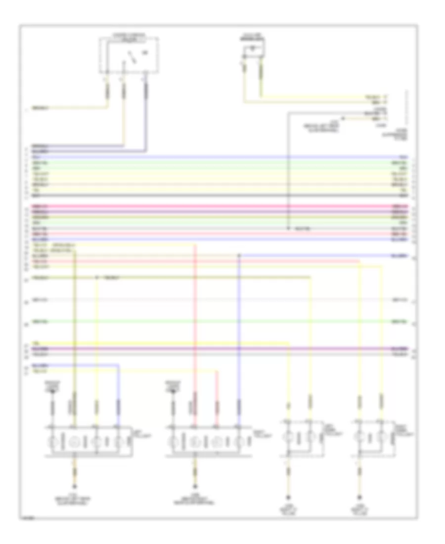 Электросхема розетки подключения прицепа и внешнего освещения (2 из 3) для BMW X1 xDrive35i 2014