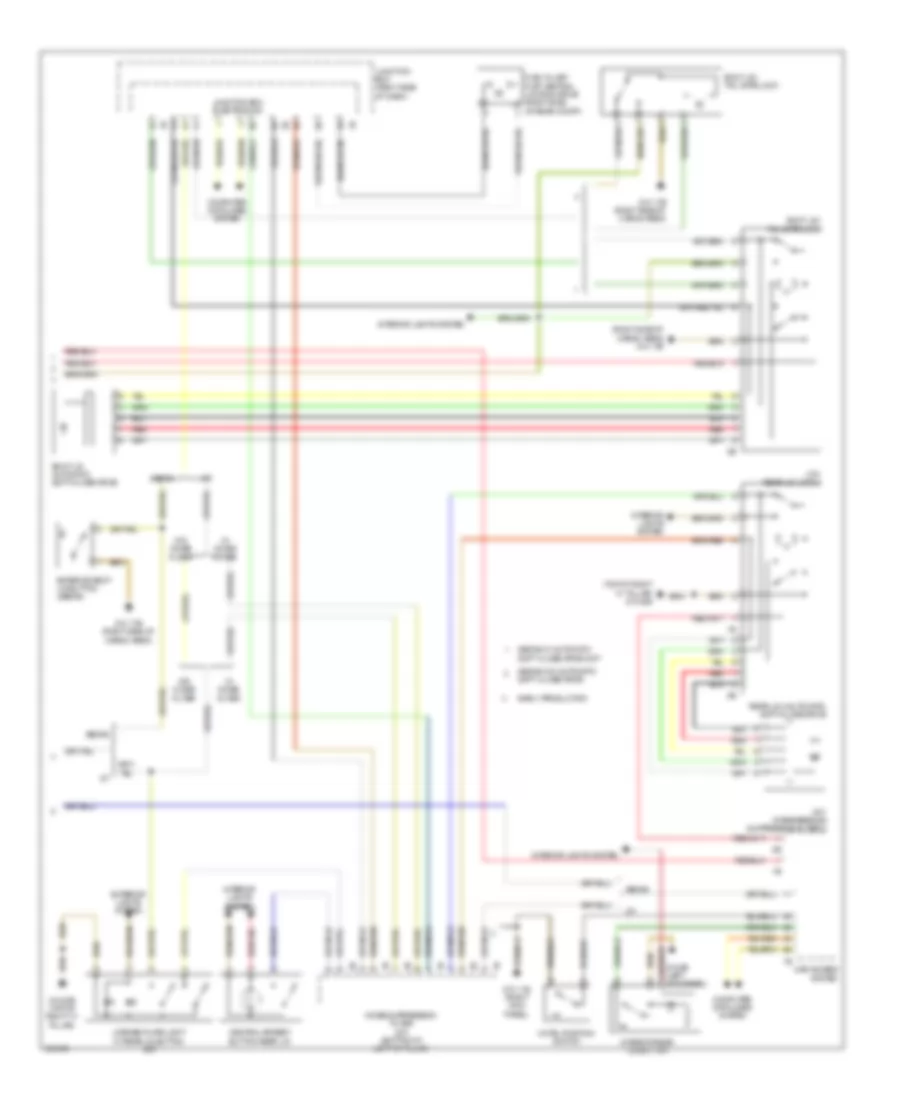 Trunk  Fuel Door Release Wiring Diagram 2 of 2 for BMW 535xi GT 2012