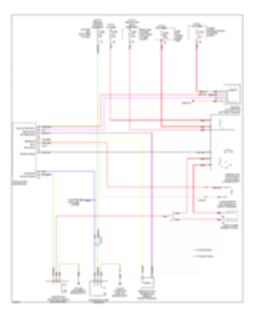 Cooling Fan Wiring Diagram for BMW 535xi GT 2012