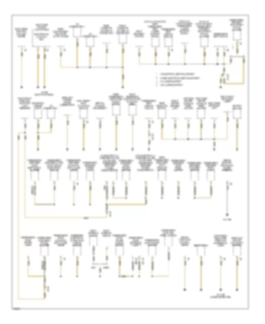 Ground Distribution Wiring Diagram (2 of 6) for BMW 535xi GT 2012