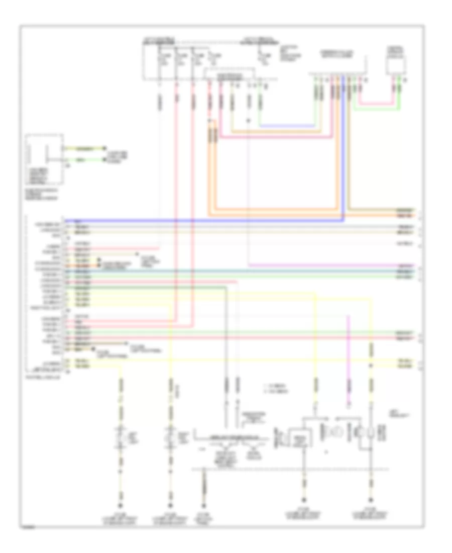 Headlights Wiring Diagram 1 of 2 for BMW 535xi GT 2012