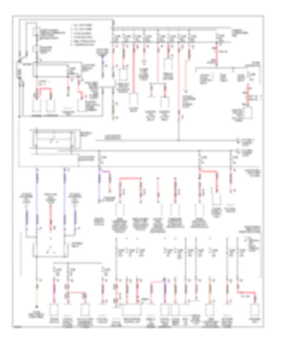 Power Distribution Wiring Diagram 1 of 6 for BMW 535xi GT 2012