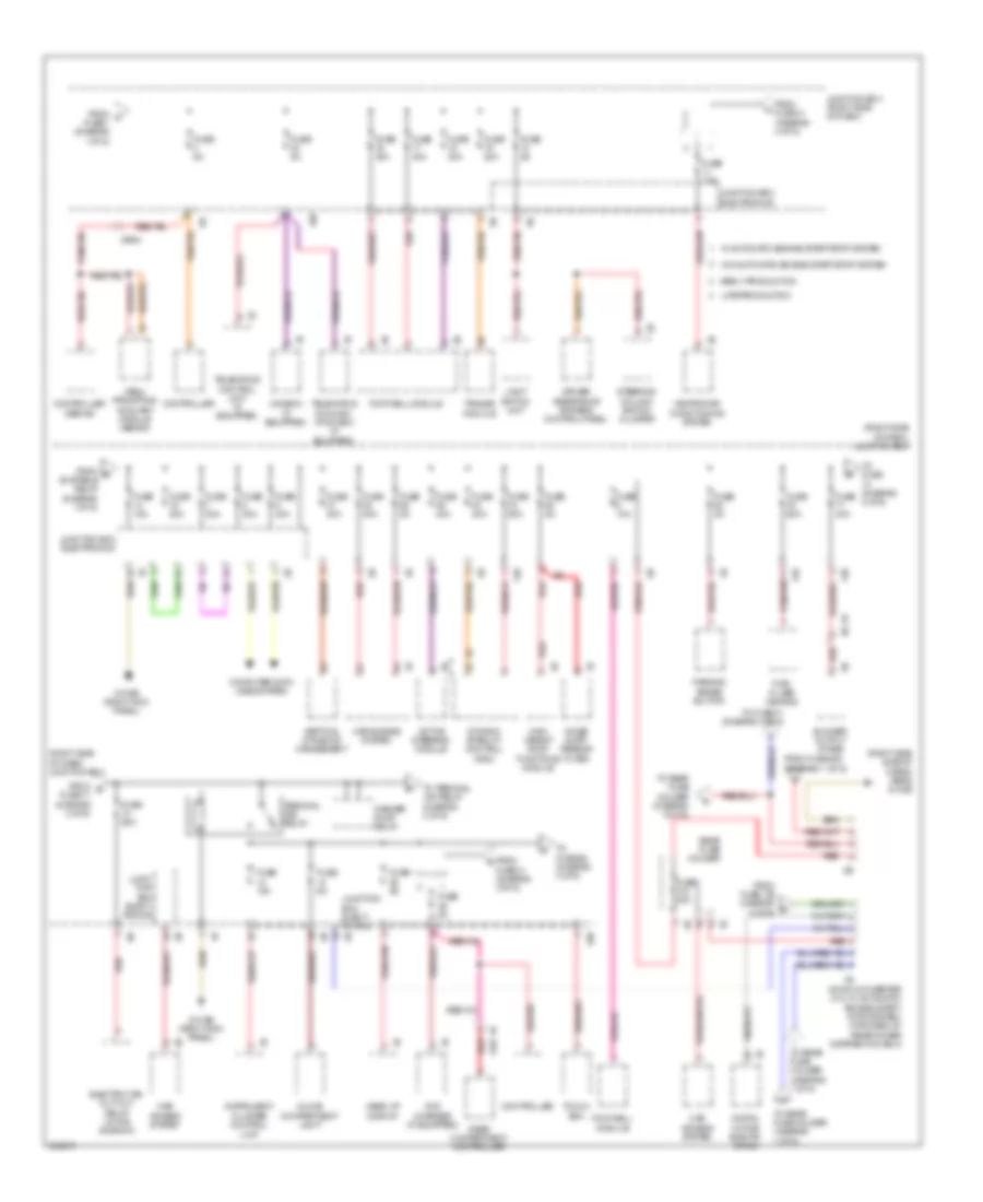 Power Distribution Wiring Diagram 2 of 6 for BMW 535xi GT 2012