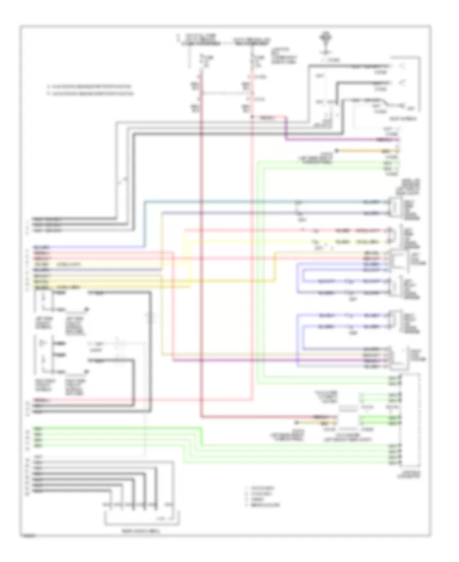 Navigation Wiring Diagram, Except Convertible with Base Radio (2 of 2) for BMW 328xi 2011