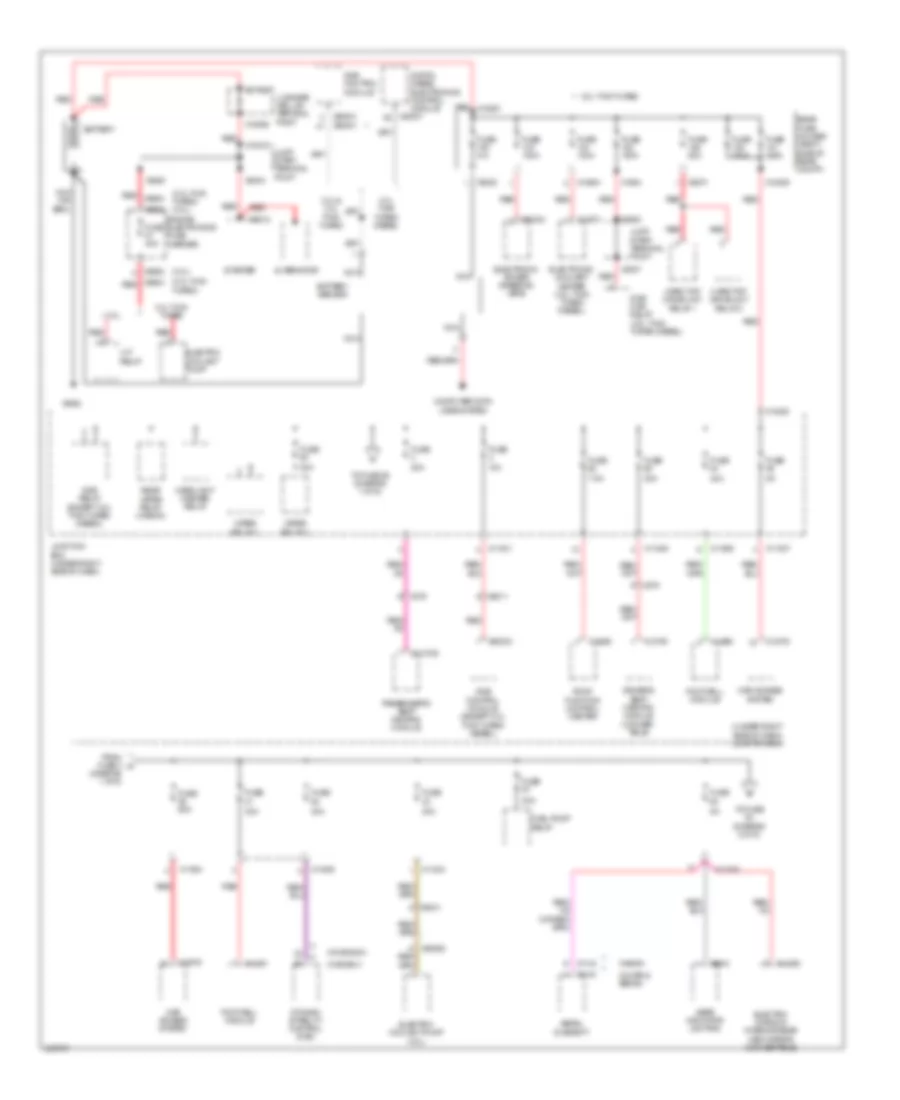 Power Distribution Wiring Diagram 1 of 5 for BMW 328xi 2011
