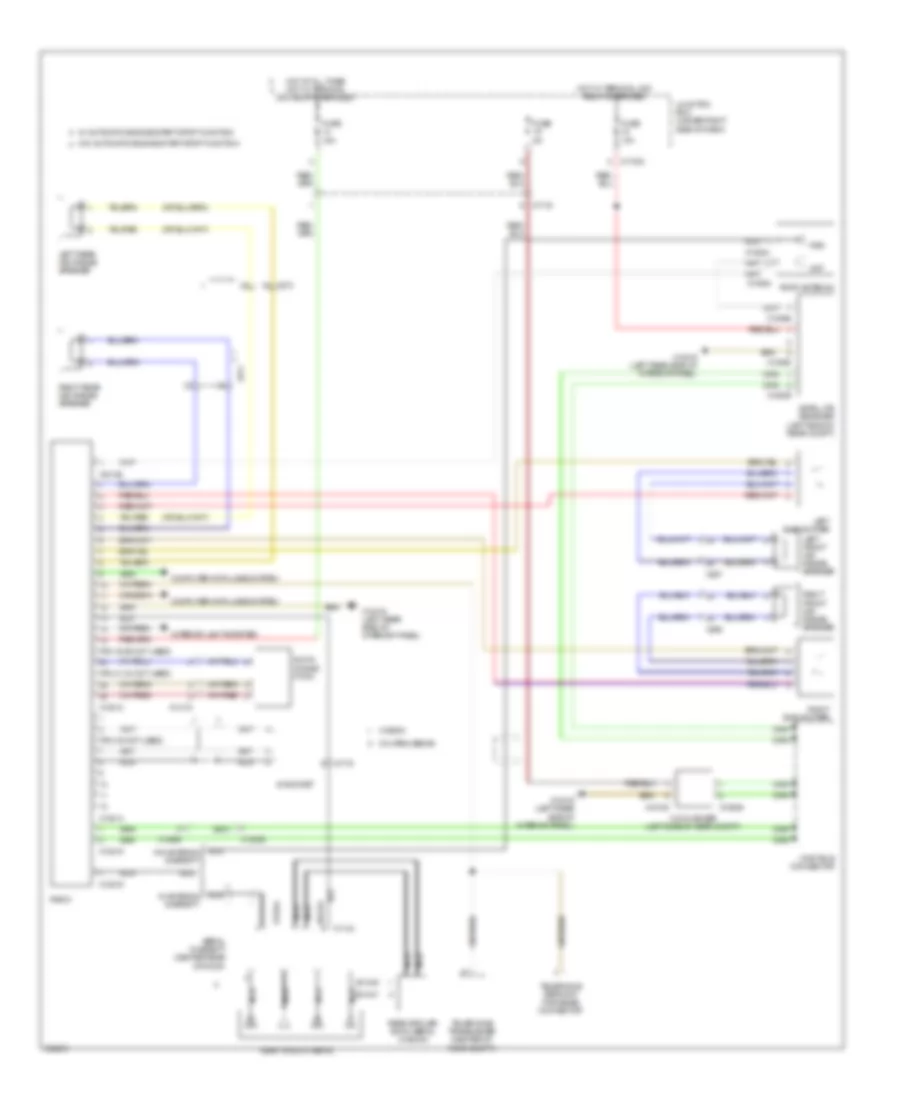 Base Radio Wiring Diagram Except Convertible without CIC for BMW 328xi 2011