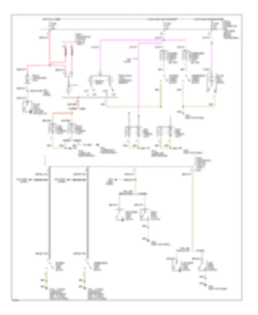 Interior Light Wiring Diagram 2 of 2 for BMW 328is 1997