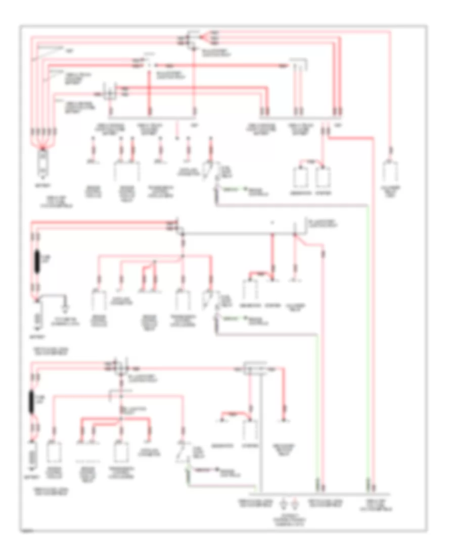 Power Distribution Wiring Diagram 1 of 5 for BMW 328is 1997