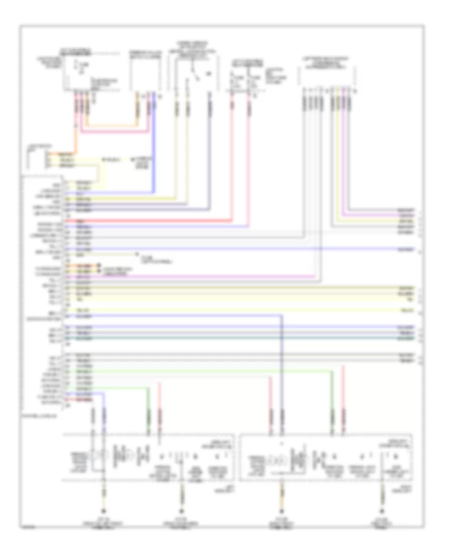 Exterior Lamps Wiring Diagram (1 of 2) for BMW X3 xDrive28i 2014