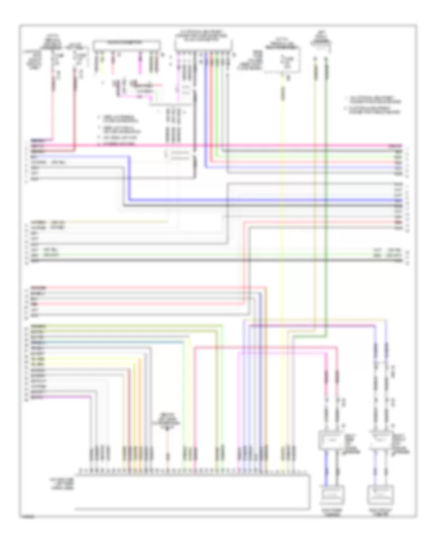 Navigation Wiring Diagram, with HIFI Radio (3 of 4) for BMW X3 xDrive28i 2014