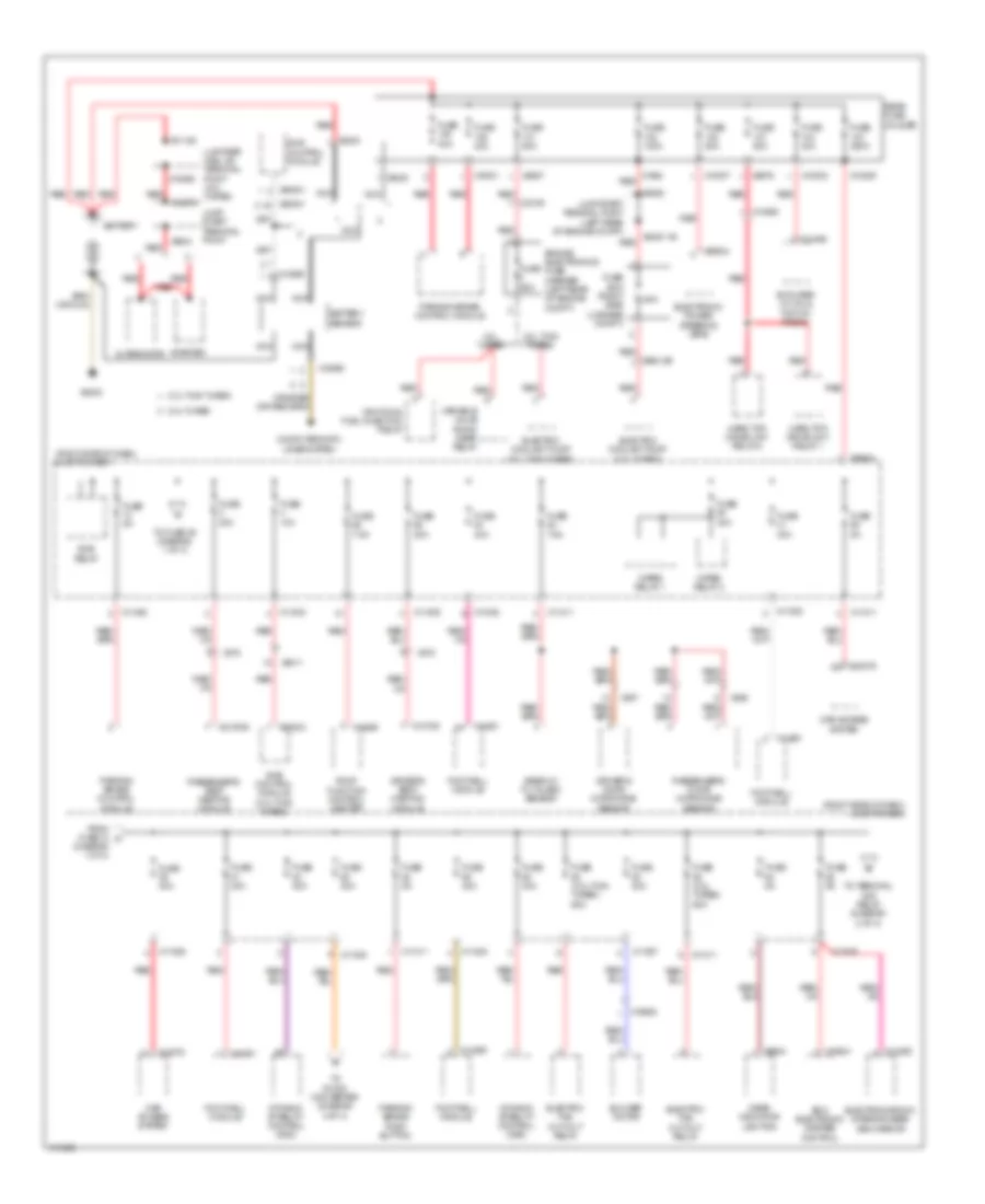 Power Distribution Wiring Diagram 1 of 4 for BMW Z4 28i 2013