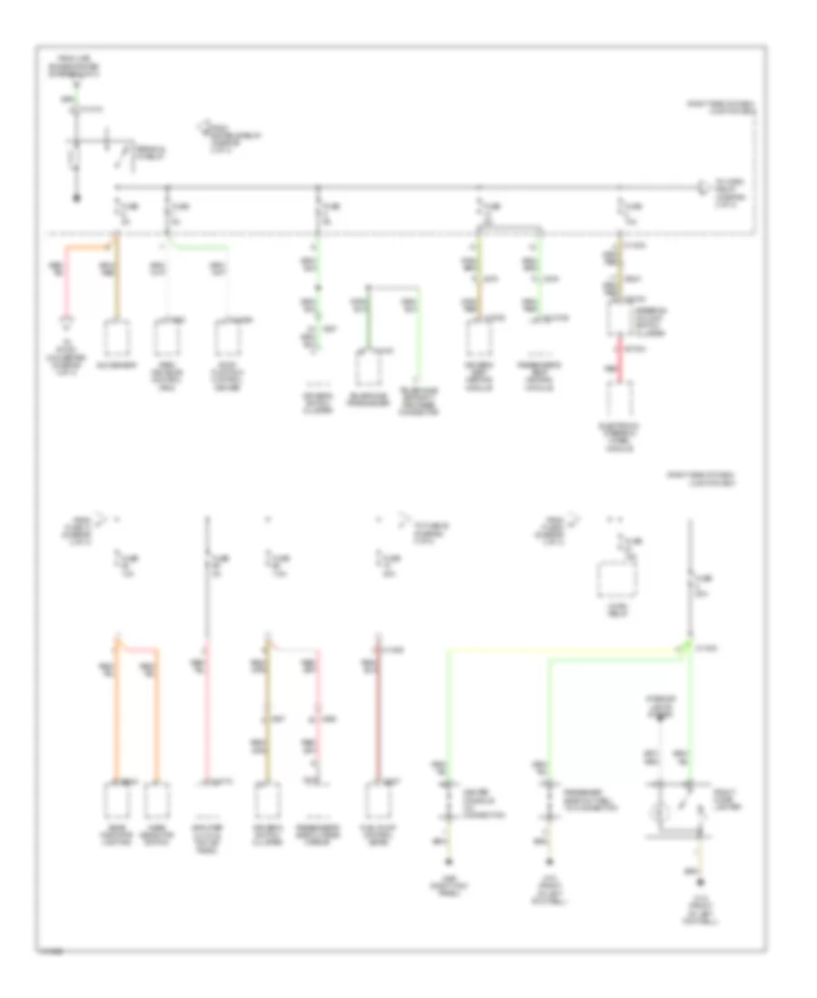 Power Distribution Wiring Diagram 3 of 4 for BMW Z4 28i 2013