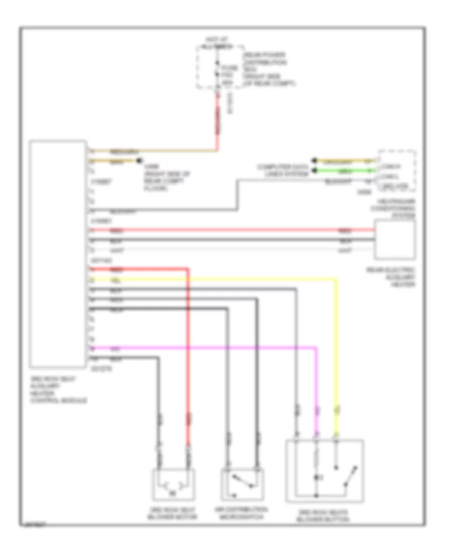 3rd Row Seat Heater Wiring Diagram for BMW X5 30i 2008