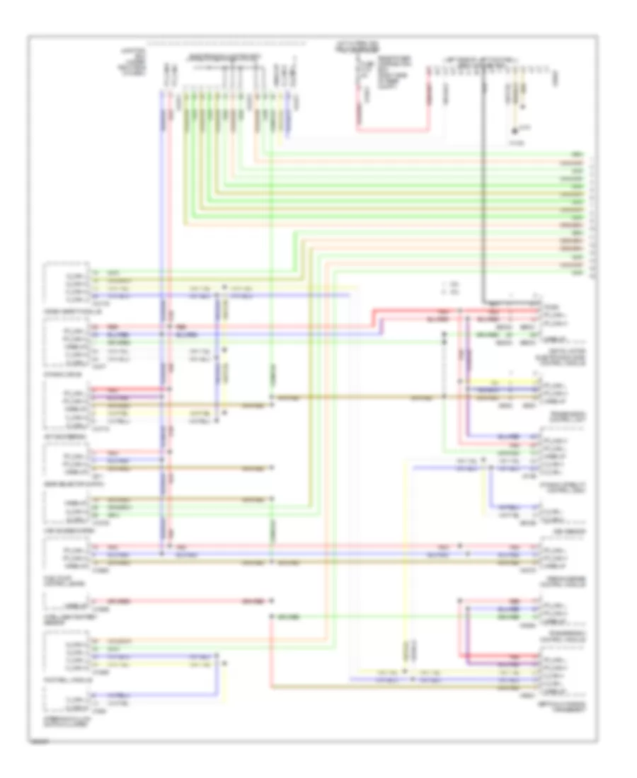 Computer Data Lines Wiring Diagram 1 of 2 for BMW X5 30i 2008