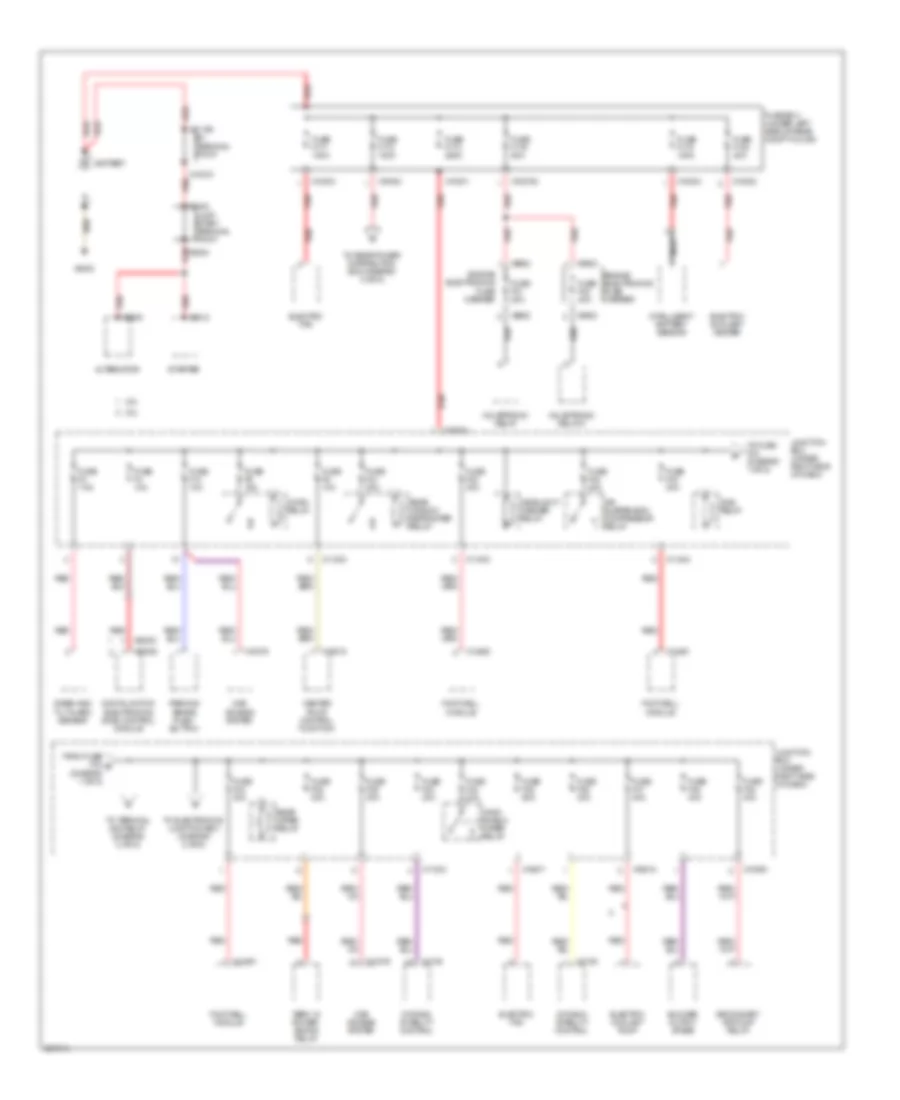 Power Distribution Wiring Diagram 1 of 5 for BMW X5 30i 2008