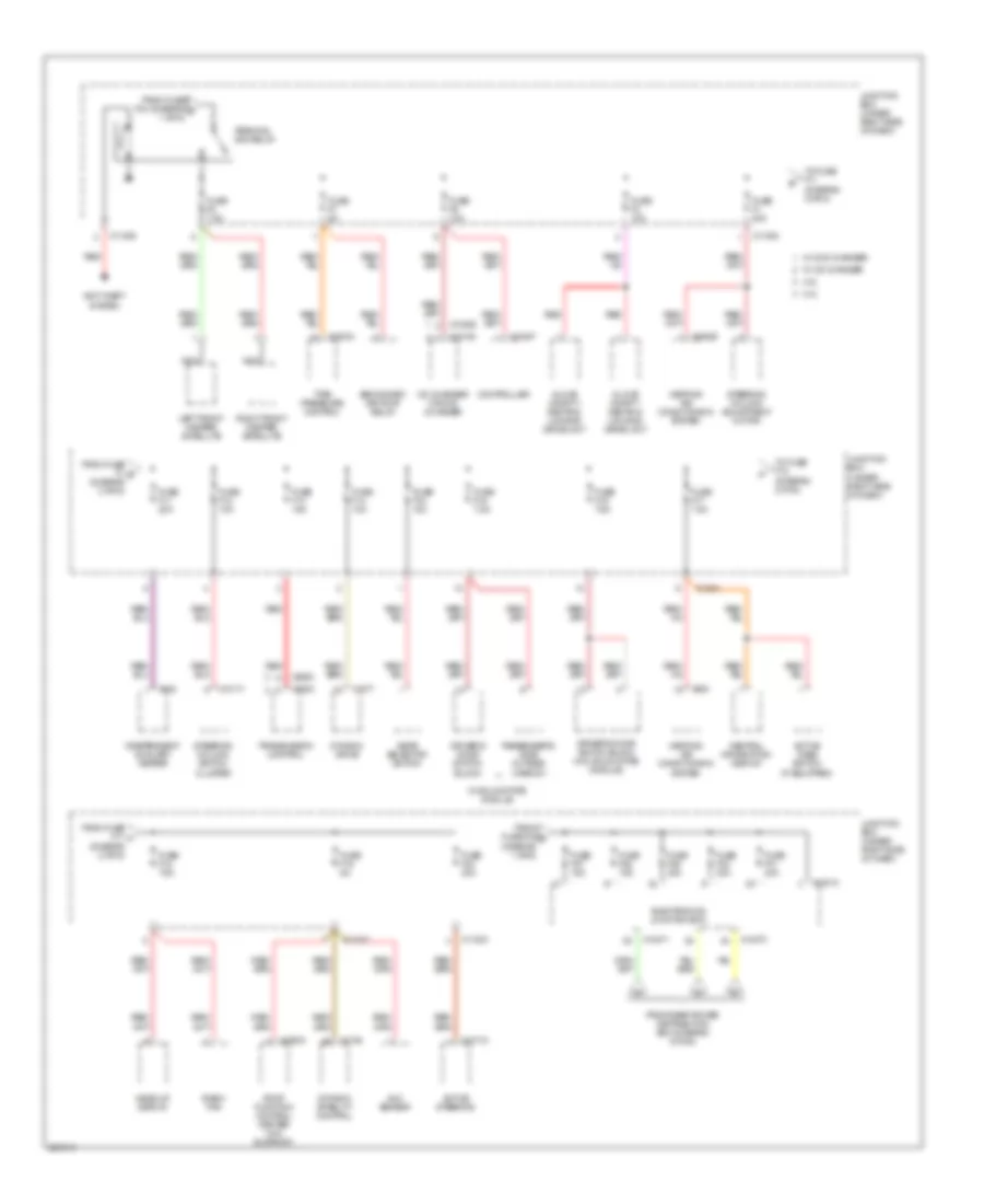 Power Distribution Wiring Diagram 2 of 5 for BMW X5 30i 2008