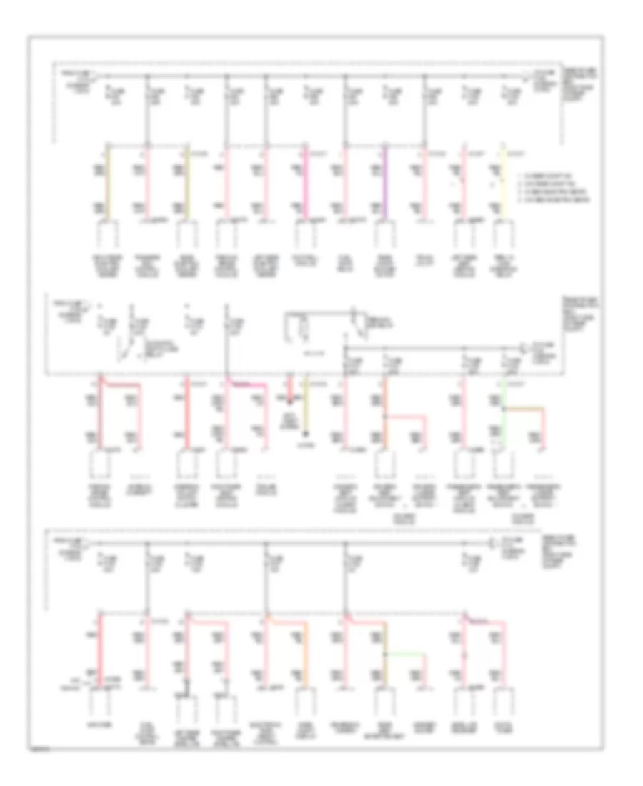 Power Distribution Wiring Diagram 3 of 5 for BMW X5 30i 2008